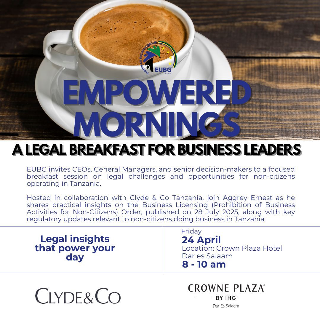 Empowered Mornings: A Legal Breakfast for Business Leaders in collaboration with Clyde & Co